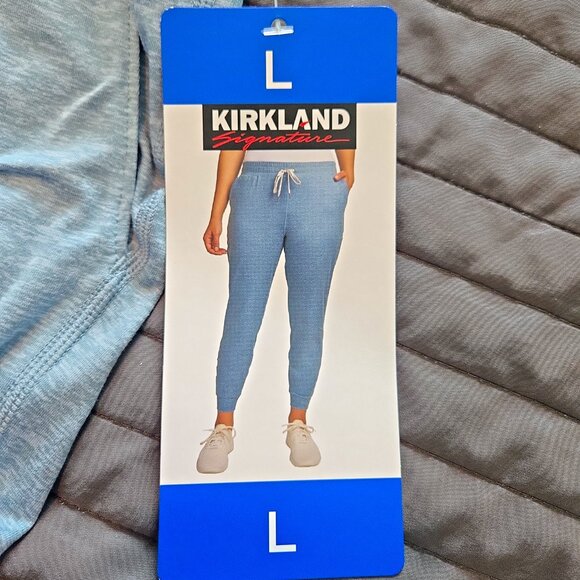 NWT Kirkland Signature Lightweight Jogger 25" - L Light Blue - Picture 4 of 7